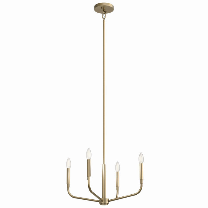 Myhouse Lighting Kichler - 52716CPZ - Four Light Chandelier/Semi Flush Mount - Madden - Champagne Bronze