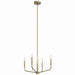 Myhouse Lighting Kichler - 52716CPZ - Four Light Chandelier/Semi Flush Mount - Madden - Champagne Bronze