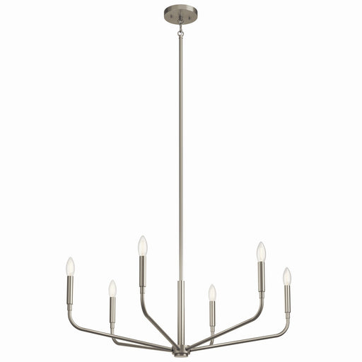 Myhouse Lighting Kichler - 52718NI - Six Light Chandelier - Madden - Brushed Nickel