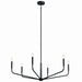 Myhouse Lighting Kichler - 52719BK - Six Light Chandelier - Madden - Black