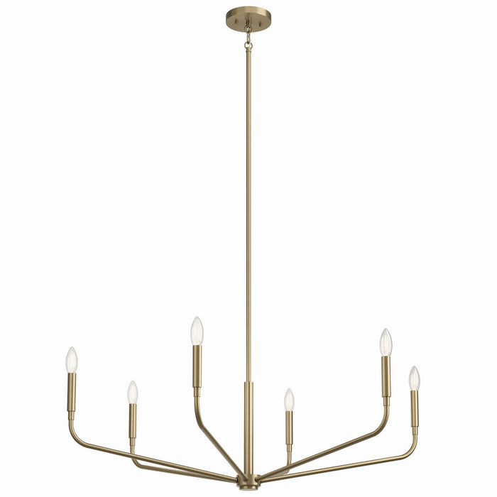 Myhouse Lighting Kichler - 52719CPZ - Six Light Chandelier - Madden - Champagne Bronze