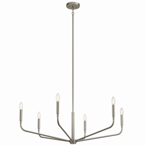 Myhouse Lighting Kichler - 52719NI - Six Light Chandelier - Madden - Brushed Nickel