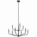 Myhouse Lighting Kichler - 52720BK - Nine Light Chandelier - Madden - Black