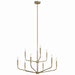 Myhouse Lighting Kichler - 52720CPZ - Nine Light Chandelier - Madden - Champagne Bronze