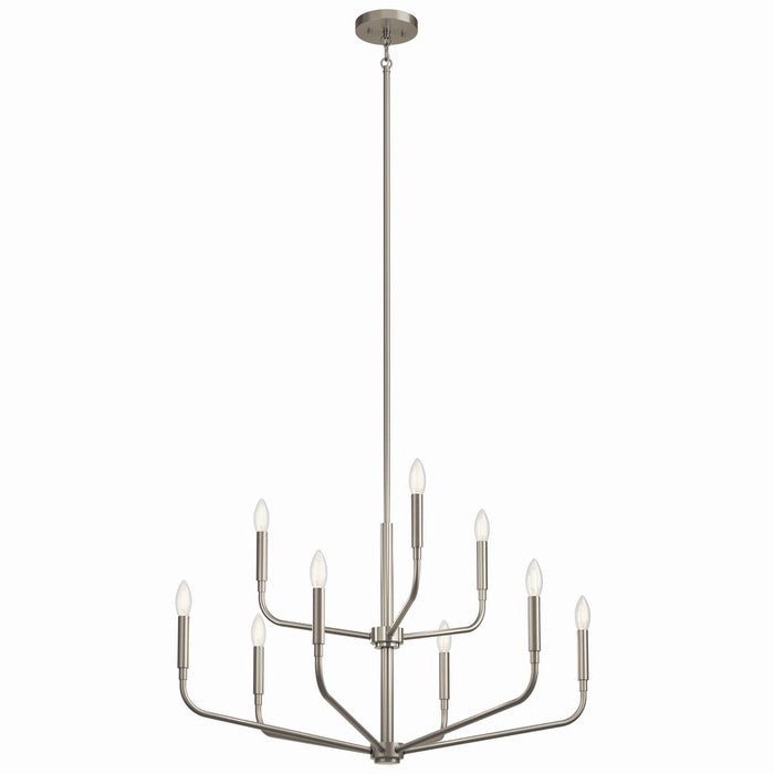 Myhouse Lighting Kichler - 52720NI - Nine Light Chandelier - Madden - Brushed Nickel