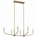 Myhouse Lighting Kichler - 52721CPZ - Six Light Linear Chandelier - Madden - Champagne Bronze