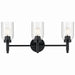 Myhouse Lighting Kichler - 55185BK - Three Light Vanity - Madden - Black