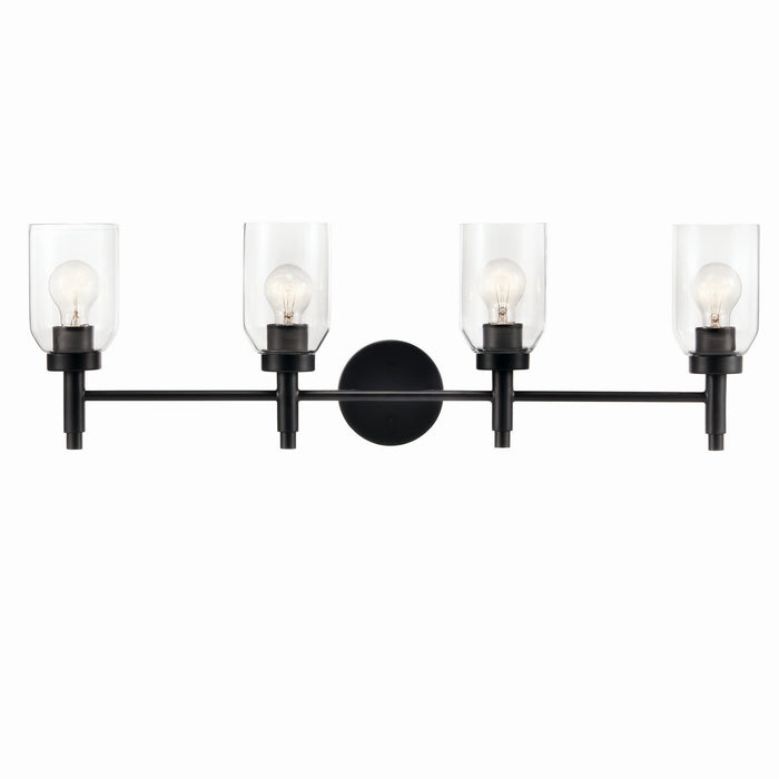 Myhouse Lighting Kichler - 55186BK - Four Light Vanity - Madden - Black