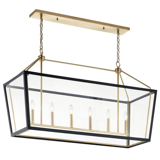 Myhouse Lighting Kichler - 52622CPZBK - Six Light Linear Chandelier - Delvin - Champagne Bronze