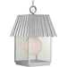 Myhouse Lighting Progress Lighting - P550117-141 - One Light Outdoor Hanging Lantern - Point Dume-Hook Pond - Galvanized Finish