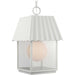 Myhouse Lighting Progress Lighting - P550117-192 - One Light Outdoor Hanging Lantern - Point Dume-Hook Pond - Shelter White