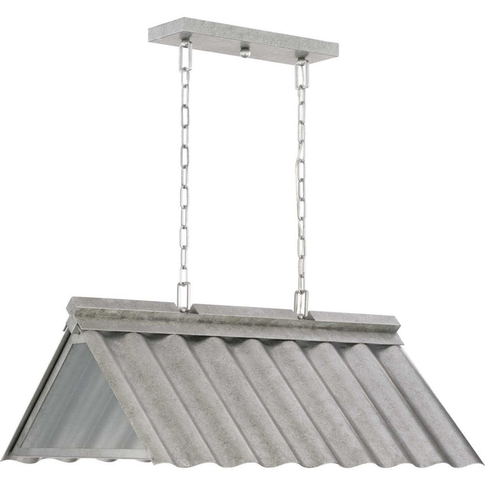Myhouse Lighting Progress Lighting - P550119-141 - Three Light Outdoor Pendant - Point Dume-Edgecliff - Galvanized Finish