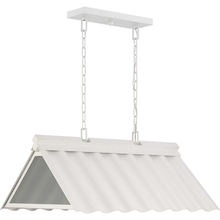 Myhouse Lighting Progress Lighting - P550119-192 - Three Light Outdoor Pendant - Point Dume-Edgecliff - Shelter White