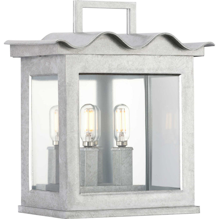 Myhouse Lighting Progress Lighting - P560297-141 - Two Light Outdoor Wall Lantern - Point Dume-Seamoor - Galvanized Finish
