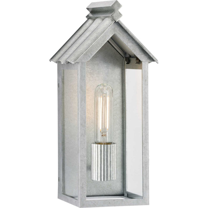 Myhouse Lighting Progress Lighting - P560303-141 - One Light Outdoor Wall Lantern - Point Dume-Dunemere - Galvanized Finish