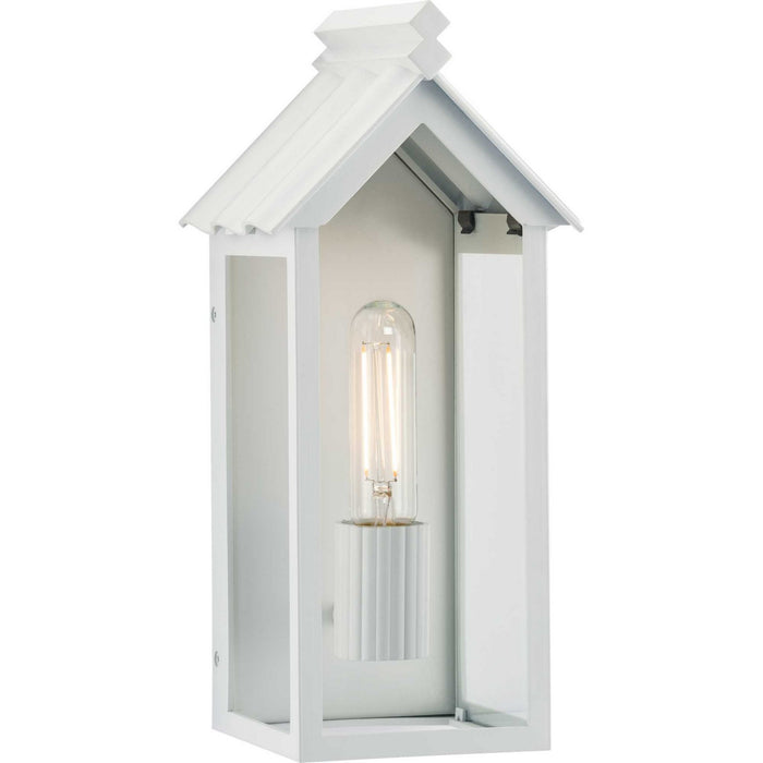 Myhouse Lighting Progress Lighting - P560303-192 - One Light Outdoor Wall Lantern - Point Dume-Dunemere - Shelter White