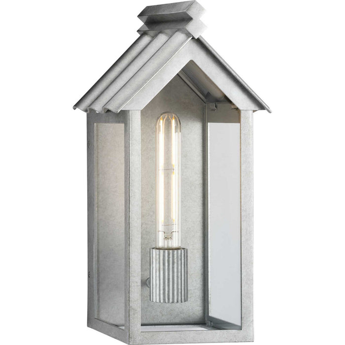 Myhouse Lighting Progress Lighting - P560304-141 - One Light Outdoor Wall Lantern - Point Dume-Dunemere - Galvanized Finish