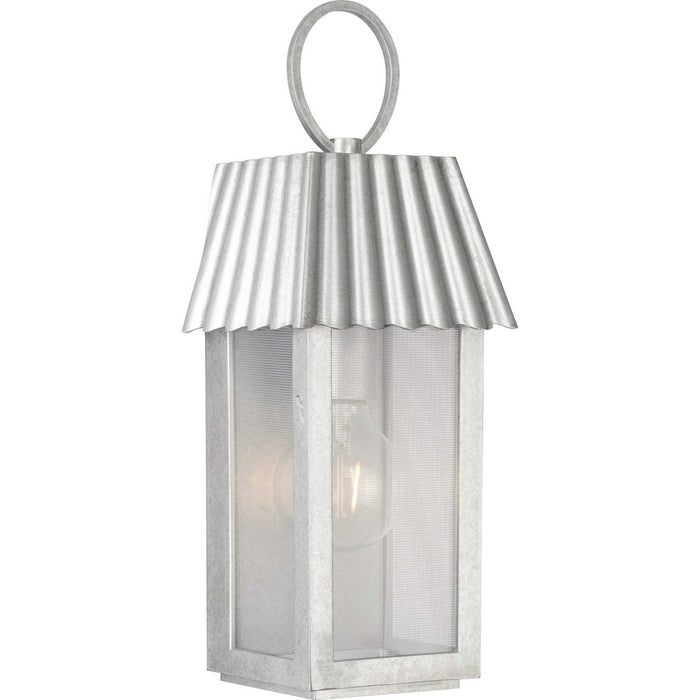 Myhouse Lighting Progress Lighting - P560305-141 - One Light Outdoor Wall Lantern - Point Dume-Hook Pond - Galvanized Finish
