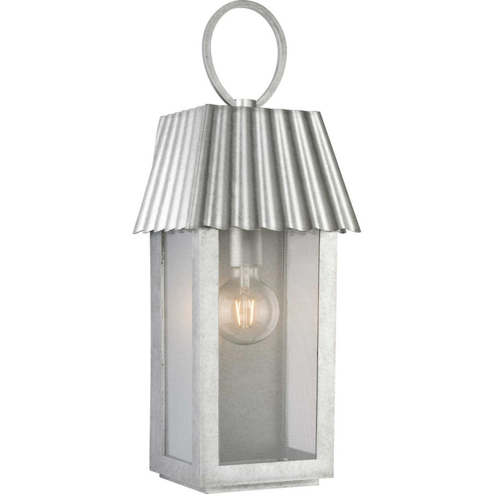 Myhouse Lighting Progress Lighting - P560306-141 - One Light Outdoor Wall Lantern - Point Dume-Hook Pond - Galvanized Finish