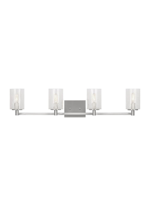 Myhouse Lighting Generation Lighting  - GLV1034BS - Four Light Wall / Bath - Parker - Brushed Steel