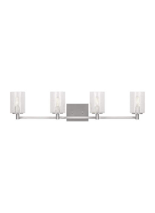 Myhouse Lighting Generation Lighting  - GLV1034BS - Four Light Wall / Bath - Parker - Brushed Steel