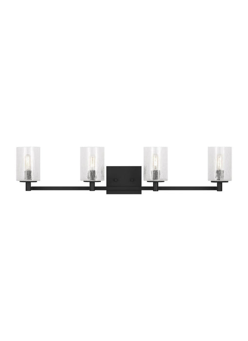 Myhouse Lighting Generation Lighting  - GLV1034MBK - Four Light Wall / Bath - Parker - Midnight Black