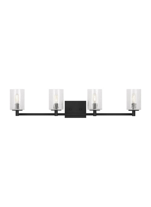 Myhouse Lighting Generation Lighting  - GLV1034MBK - Four Light Wall / Bath - Parker - Midnight Black