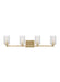 Myhouse Lighting Generation Lighting  - GLV1034SB - Four Light Wall / Bath - Parker - Satin Bronze