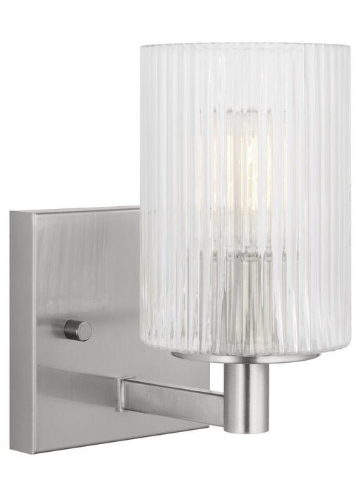 Myhouse Lighting Generation Lighting  - GLV1041BS - One Light Wall / Bath Sconce - Lando - Brushed Steel