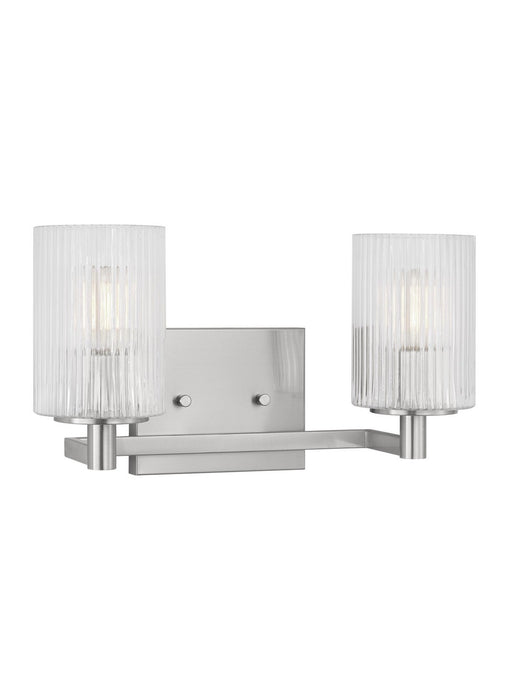 Myhouse Lighting Generation Lighting  - GLV1042BS - Two Light Wall / Bath - Lando - Brushed Steel