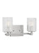 Myhouse Lighting Generation Lighting  - GLV1042BS - Two Light Wall / Bath - Lando - Brushed Steel