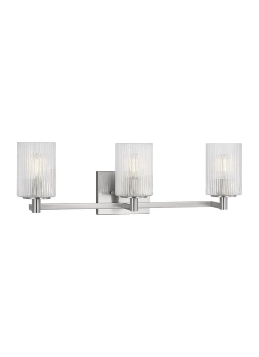 Myhouse Lighting Generation Lighting  - GLV1043BS - Three Light Wall / Bath - Lando - Brushed Steel