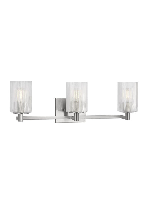 Myhouse Lighting Generation Lighting  - GLV1043BS - Three Light Wall / Bath - Lando - Brushed Steel