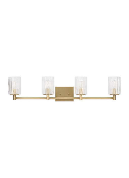 Myhouse Lighting Generation Lighting  - GLV1044SB - Four Light Wall / Bath - Lando - Satin Bronze