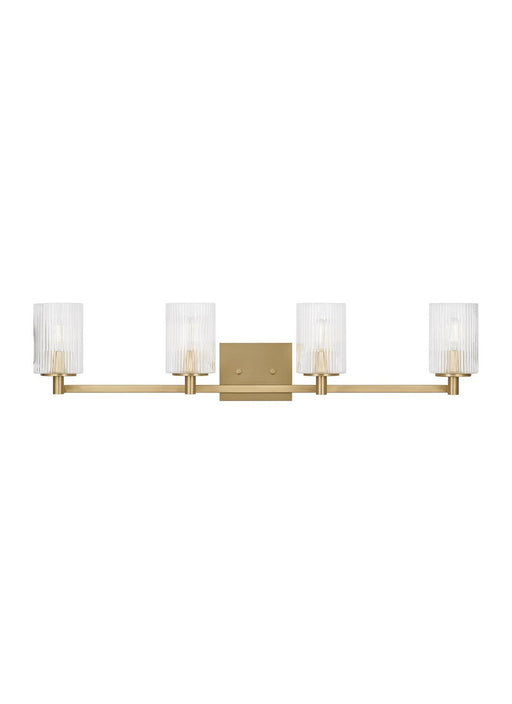Myhouse Lighting Generation Lighting  - GLV1044SB - Four Light Wall / Bath - Lando - Satin Bronze