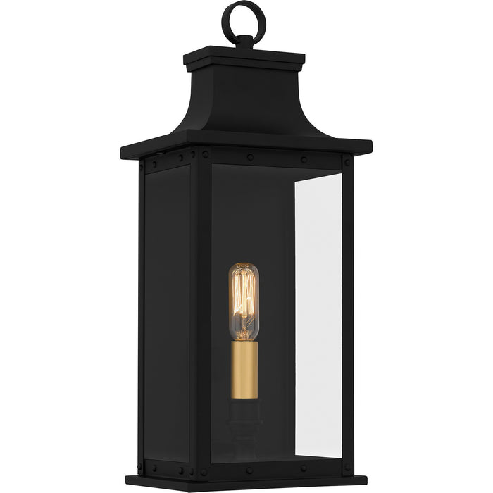 Myhouse Lighting Quoizel - ABY8407MBK - One Light Outdoor Wall Mount - Abernathy - Matte Black