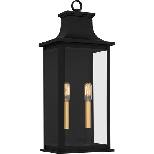 Myhouse Lighting Quoizel - ABY8408MBK - Two Light Outdoor Wall Mount - Abernathy - Matte Black