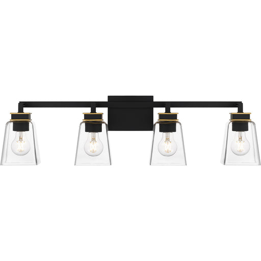 Myhouse Lighting Quoizel - ALY8632MBK - Four Light Bath - Almany - Matte Black