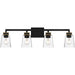 Myhouse Lighting Quoizel - ALY8632MBK - Four Light Bath - Almany - Matte Black