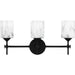 Myhouse Lighting Quoizel - ARI8622MBK - Three Light Bath - Aria - Matte Black