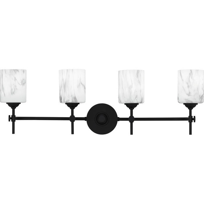 Myhouse Lighting Quoizel - ARI8631MBK - Four Light Bath - Aria - Matte Black