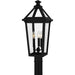 Myhouse Lighting Quoizel - BLV9009MBK - Three Light Outdoor Post Mount - Boulevard - Matte Black