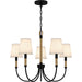 Myhouse Lighting Quoizel - BYL5025MBK - Five Light Chandelier - Bayside - Matte Black