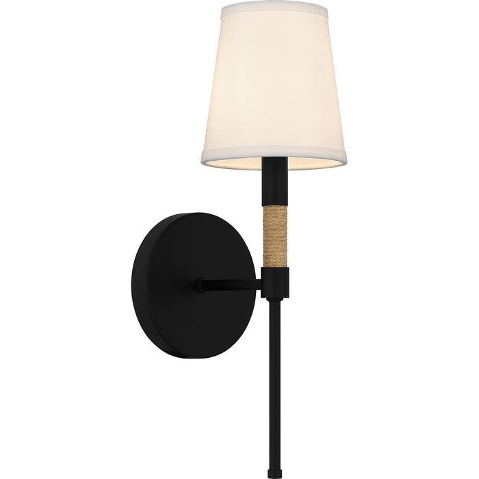 Myhouse Lighting Quoizel - BYL8705MBK - One Light Wall Sconce - Bayside - Matte Black