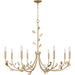 Myhouse Lighting Quoizel - HEI5040BGD - Eight Light Chandelier - Heiress - Bronze Gold