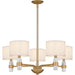 Myhouse Lighting Quoizel - KMB5030BWS - Five Light Chandelier - Kimberly - Brushed Weathered Brass