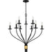 Myhouse Lighting Quoizel - MAG5032MBK - Nine Light Chandelier - Margaret - Matte Black