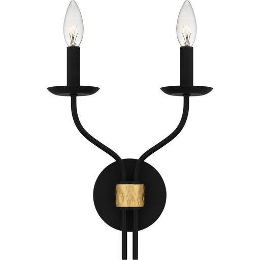 Myhouse Lighting Quoizel - MAG8711MBK - Two Light Wall Sconce - Margaret - Matte Black