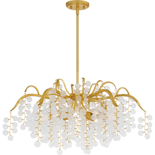 Myhouse Lighting Quoizel - MAP5028GFL - Six Light Chandelier - Maple - Gold Leaf