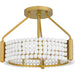 Myhouse Lighting Quoizel - MOL1716BRG - Four Light Semi Flush Mount - Molly - Brushed Gold